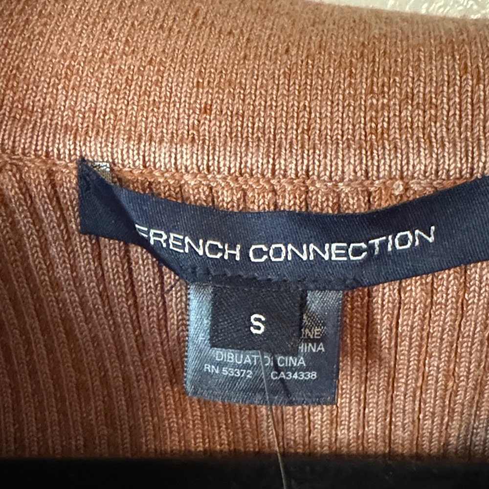 French Connection Ribbed Button-Up Cardigan Dress - Picture 5 of 7
